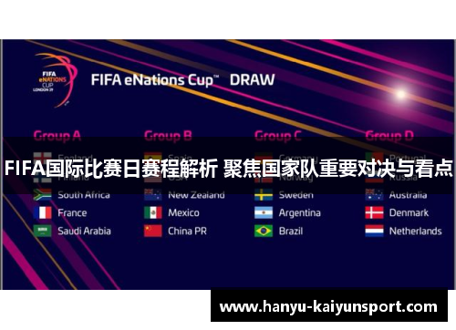 FIFA国际比赛日赛程解析 聚焦国家队重要对决与看点 FIFA国际比赛日赛程解析 聚焦国家队重要对决与看点